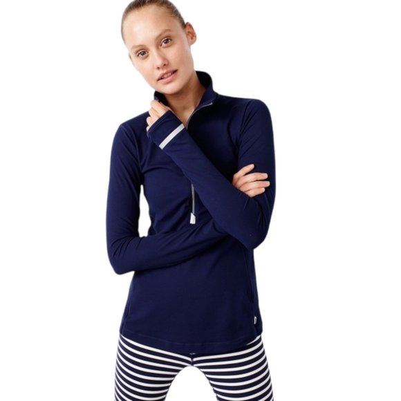 New Balance x J. Crew Collaboration Navy In Transit Pullover Women's Size M - Picture 1 of 10